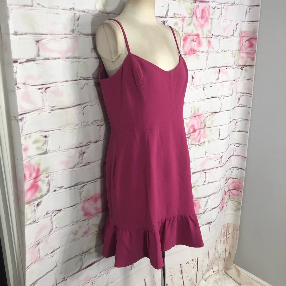 Dress the population Mira dress in hibiscus pink - Picture 7 of 16